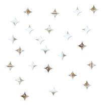 Conjunto 35 Estrelas Espelhadas Acrilico Decorativo Infantil