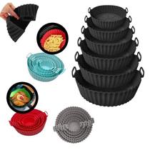 Conjunto 36 Formas De Silicone Air Fryer Forno Micro Ondas