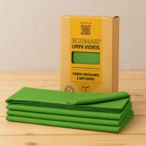 Conjunto 3x Pano Mágico Ákora Ecomais Limpa Vidros Sem Fiapos