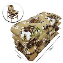 Conjunto 4 Almofadas De Sofa De Bambu Cadeira Vime Poltrona