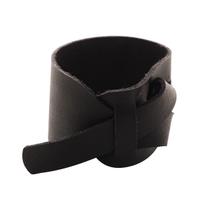 Conjunto 4 Anéis para Guardanapo em Couro Nó Preto Royal Decor Conjunto 4 Anéis para Guardanapo em Couro Nó Preto Royal Decor