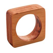 Conjunto 4 anéis para guardanapos madeira quadrado liptus 9x2cm Conjunto 4 anéis para guardanapos madeira quadrado liptus 9x2cm
