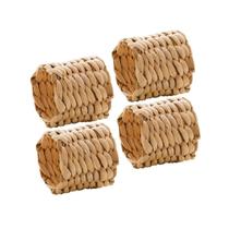 Conjunto 4 Argolas para Guardanapos Fibra Natural Wolff Conjunto 4 Argolas para Guardanapos Fibra Natural Wolff