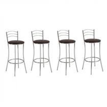 Conjunto 4 Banquetas Altas 3 Arames