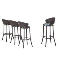 Conjunto 4 banquetas altas charme famais artesanal cor argil