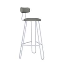 Conjunto 4 Banquetas Altas Ginger com Estrutura Preta Conjunto 4 Banquetas Altas Ginger com Estrutura Preta