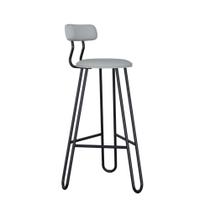 Conjunto 4 Banquetas Altas Revestimento Sintético Est.Preta