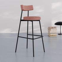 Conjunto 4 Banquetas Altas Stout Corriente Est.Preta