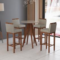 Conjunto 4 Banquetas Baixa em Madeira Maciça Libéria Conjunto 4 Banquetas Baixa em Madeira Maciça Libéria