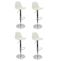 Conjunto 4 Banquetas Joly Eames Base Giratória