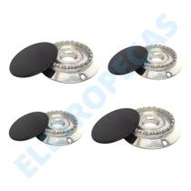 Conjunto 4 Bocas Para Fogão Continental Mabe Dako 2gd 2pq