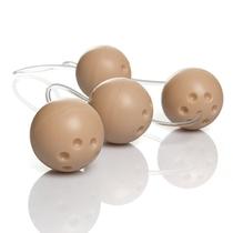 Conjunto 4 bolas de pompoar - marfim