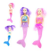 Conjunto 4 Bonecas Sereia Articuladas - Leila - Cim Toys