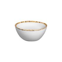 Conjunto 4 Bowls Cerâmica Bambu Branco 14cm - Scalla