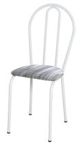 Conjunto 4 Cadeiras América 004 Branco Liso - Artefamol