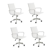 Conjunto 4 Cadeiras de Escritório Diretor Office Sevilha Rivatti Móveis