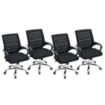 Conjunto 4 cadeiras de escritório Diretor Spike Healer