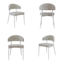 Conjunto 4 Cadeiras de Jantar Bless Lautrec Est.Branca