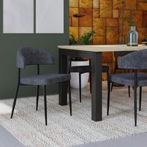 Conjunto 4 Cadeiras de Jantar Bless Lautrec Est.Preta