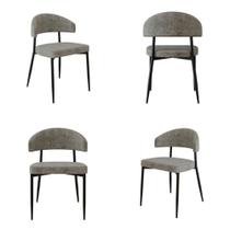 Conjunto 4 Cadeiras de Jantar Bless Lautrec Est.Preta Conjunto 4 Cadeiras de Jantar Bless Lautrec Est.Preta