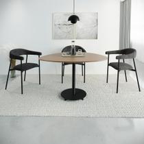 Conjunto 4 Cadeiras de Jantar Joy Tecido Lautrec Est.Preta Conjunto 4 Cadeiras de Jantar Joy Tecido Lautrec Est.Preta