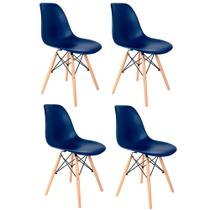 Conjunto 4 Cadeiras Eames Empório Tiffany Azul Bic - Seatco