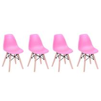 Conjunto 4 Cadeiras Eiffel Infantil Rosa - Abra Casa