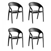 Conjunto 4 Cadeiras Glass Plus