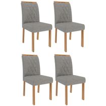 Conjunto 4 Cadeiras Juliana Wood - Cimol Móveis