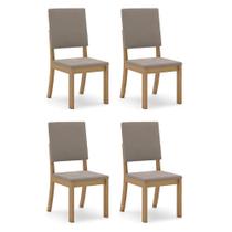 Conjunto 4 Cadeiras Milla - Móveis Henn
