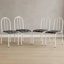 Conjunto 4 Cadeiras para Cozinha e Sala de Jantar Conjunto 4 Cadeiras para Cozinha e Sala de Jantar