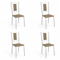 Conjunto 4 Cadeiras para Sala de Jantar Florença Metal