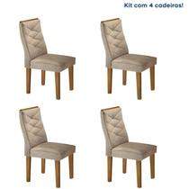 Conjunto 4 Cadeiras para Sala de Jantar Germany