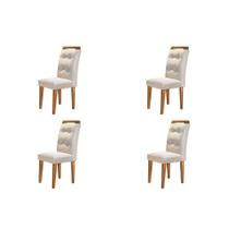 Conjunto 4 Cadeiras Para Sala De Jantar Imbuia