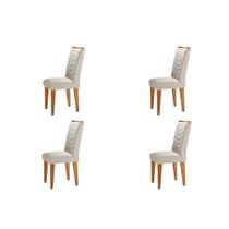 Conjunto 4 Cadeiras Para Sala De Jantar Liz Imbuia Conjunto 4 Cadeiras Para Sala De Jantar Liz Imbuia