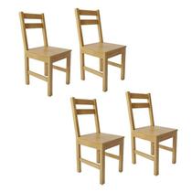 Conjunto 4 Cadeiras para Sala de Jantar Madeira Maciça Mandacaru Yescasa Conjunto 4 Cadeiras para Sala de Jantar Madeira Maciça Mandacaru Yescasa