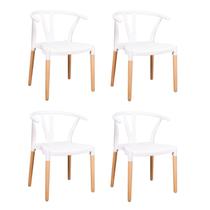 Conjunto 4 Cadeiras Polipropileno Wishbone Yescasa