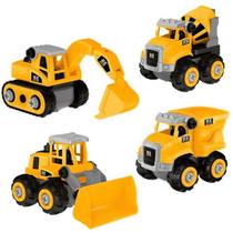 Conjunto 4 Caminhões e Tratores Monta e Desmonta com Chave Conjunto 4 Caminhões e Tratores Monta e Desmonta com Chave