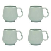 Conjunto 4 Canecas Chubby 330 ml Menta Oxford Conjunto 4 Canecas Chubby 330 ml Menta Oxford