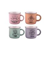 Conjunto 4 Canecas Coffee Vintage 90ml 1028 Fratelli