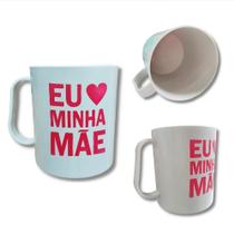Conjunto 4 canecas comemorativa dia das mães eu amo minha mãe