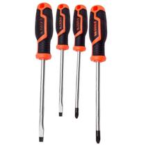 Conjunto 4 Chaves De Fenda Para Pequenos Consertos Em Casa Ideal Para Presentes Com Garantia