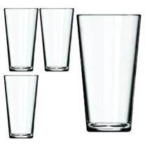 Conjunto 4 Copos Cairo Luxo Vidro Transparente 350ml Água