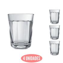 Conjunto 4 Copos Dose Americano 45ml Shot Cachaça Nadir