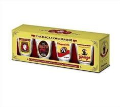 Conjunto 4 Copos Dose Shot Cachaça Com Humor 60ml Brasfoot