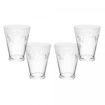 Conjunto 4 Copos Lines Butterfly 350ml em Vidro Wolff Conjunto 4 Copos Lines Butterfly 350ml em Vidro Wolff