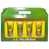 Conjunto 4 Copos Vidro Long Drink Palmeiras Porco - Historia 300ml Licenciado