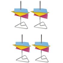 Conjunto 4 Espetos para Fixar Papéis Organizadores de Bancada Restaurante