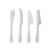 Conjunto 4 Facas para Queijo de Aço Inox Positano com Caixa Display - Lyor