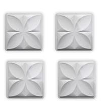 Conjunto 4 formas 3d molde gesso floral 25x25cm Conjunto 4 formas 3d molde gesso floral 25x25cm